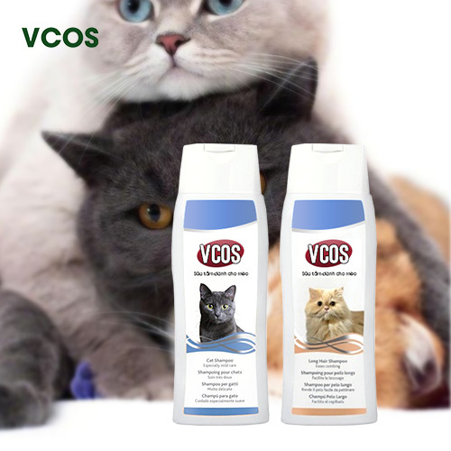Gia công sữa tắm cho mèo tại Vcos